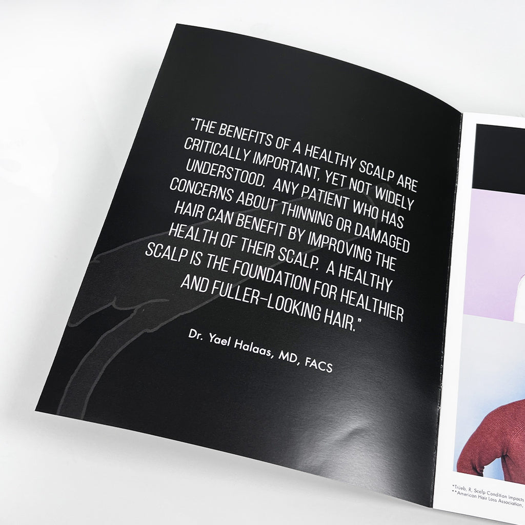 Edge Systems Hydrafacial Keravive "Show Your Scalp Some Love" Office Brochure