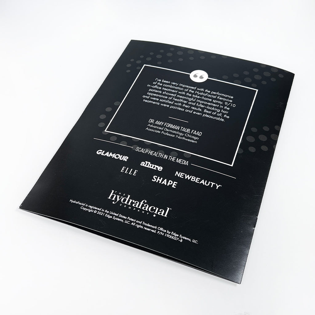 Edge Systems Hydrafacial Keravive "Show Your Scalp Some Love" Office Brochure