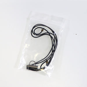 Replacement Goggle Retainer Cord Lanyard Thin Black Elastic String 22in w/ Sizer