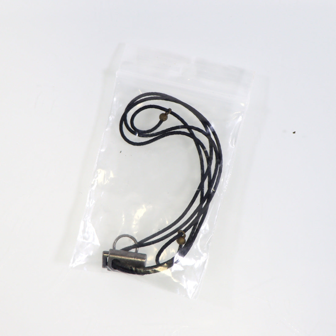 Replacement Goggle Retainer Cord Lanyard Thin Black Elastic String 22in w/ Sizer