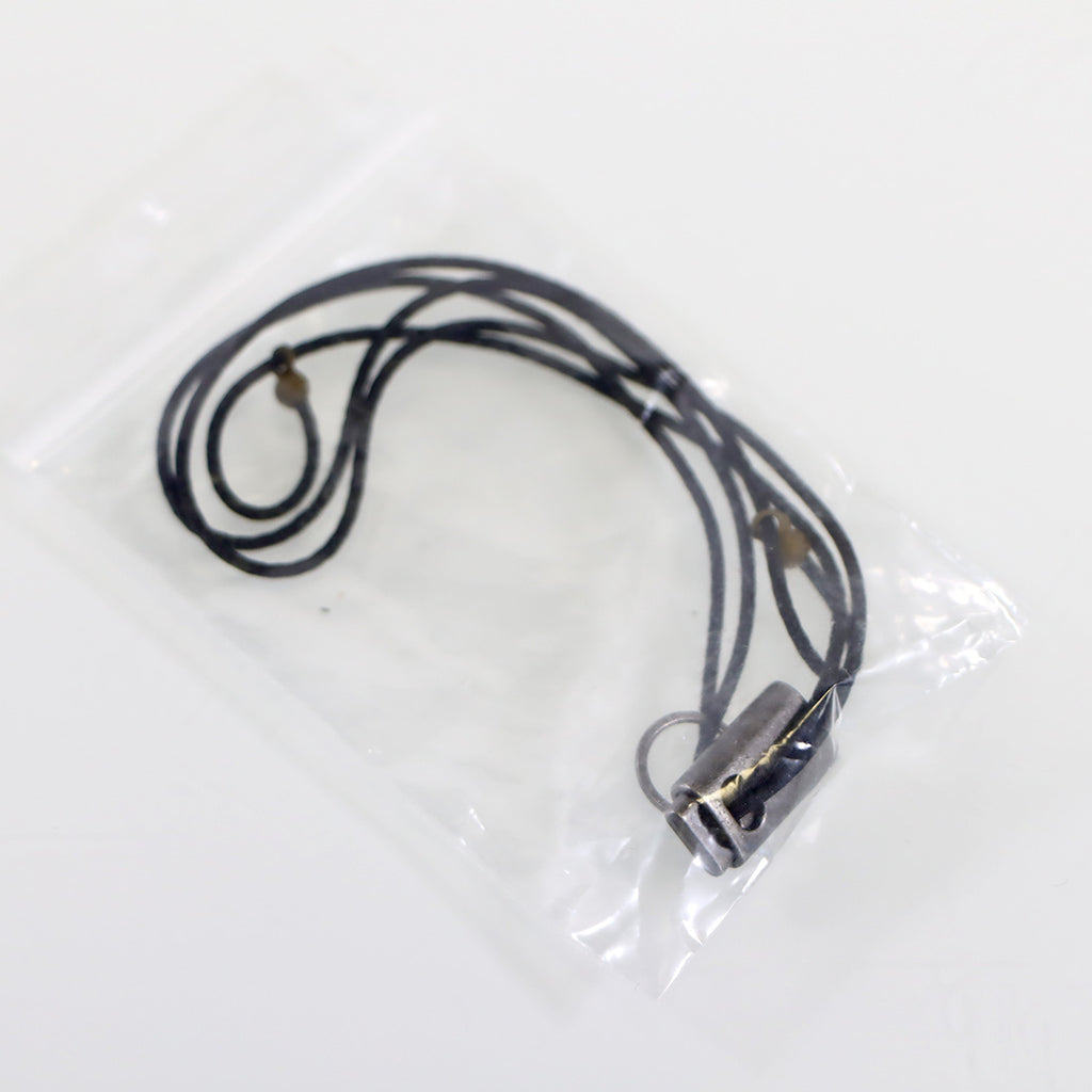 Replacement Goggle Retainer Cord Lanyard Thin Black Elastic String 22in w/ Sizer