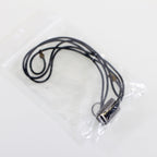 Replacement Goggle Retainer Cord Lanyard Thin Black Elastic String 22in w/ Sizer