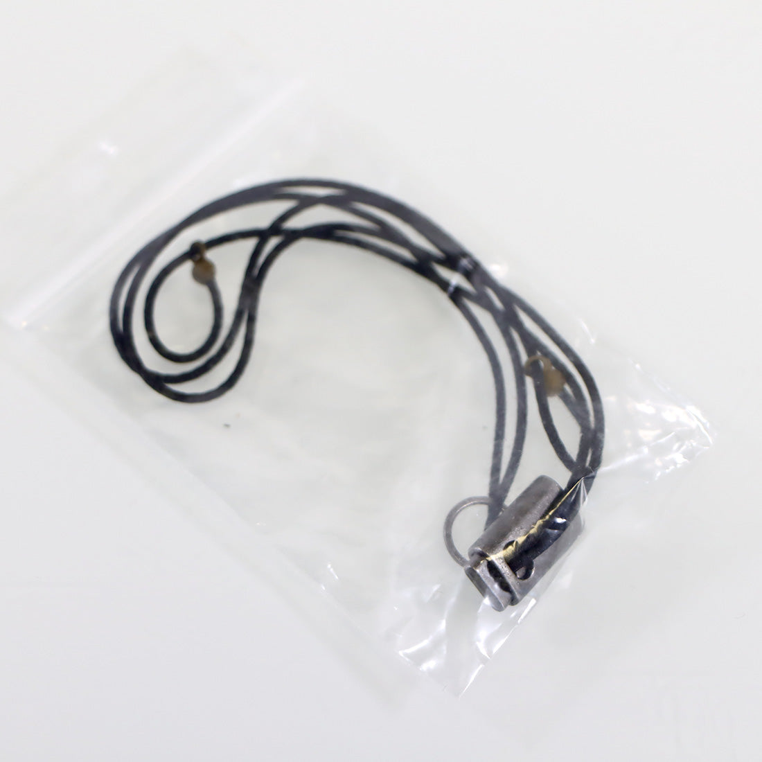 Replacement Goggle Retainer Cord Lanyard Thin Black Elastic String 22in w/ Sizer