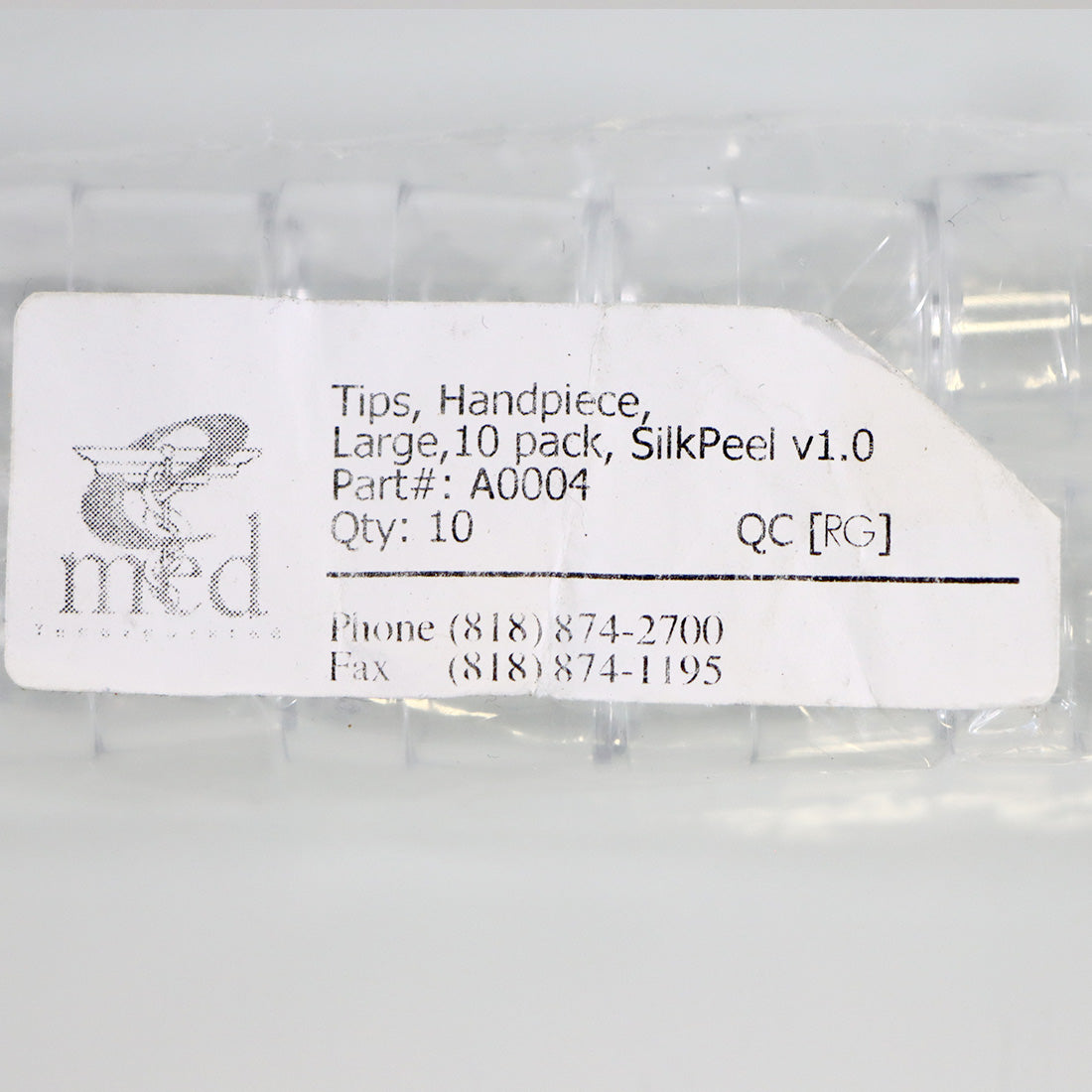 Envy Medical SilkPeel 9mm Clear Disposable Tip Cover Caps A0004/A0082