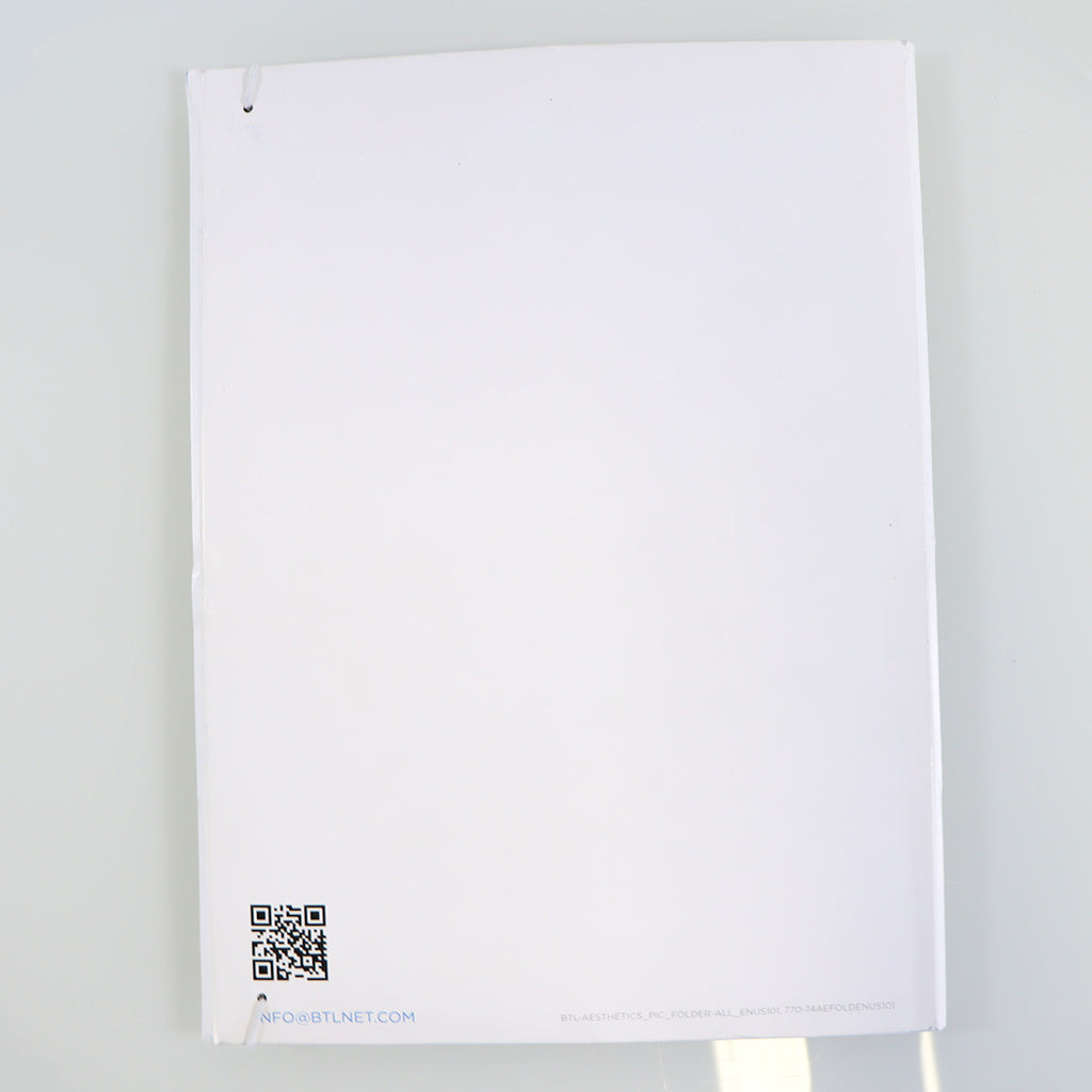 BTL Aesthetics Multi-System UnBound Patient Pre & Post Procedure Photo Data Book
