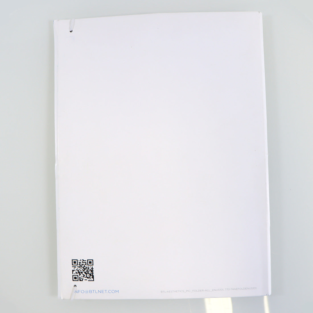 BTL Aesthetics Multi-System UnBound Patient Pre & Post Procedure Photo Data Book