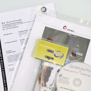Candela GentleMax Pro Lase Yag CD Manual and Cleaning Guide Kit 8501-00-2121 E