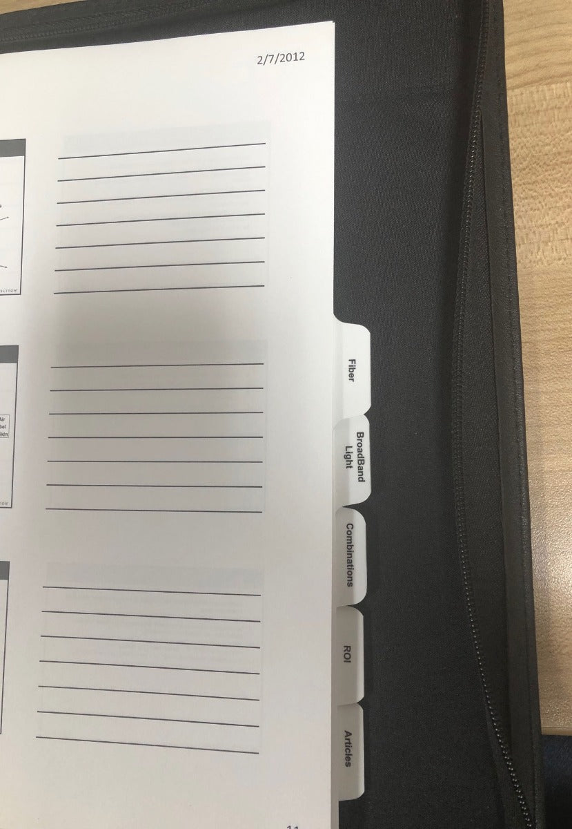 Sciton Seminar Marketing Power Point and Product Description Binder