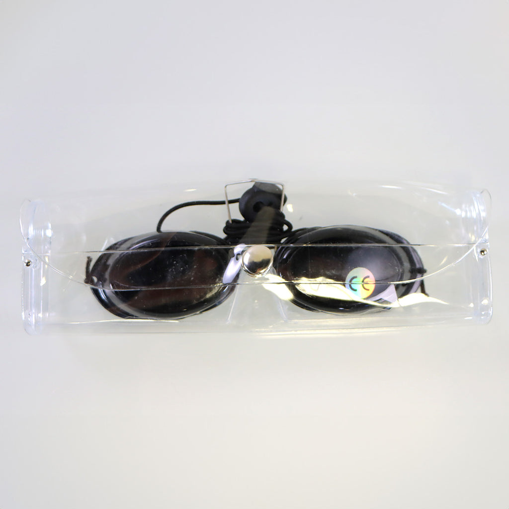 Laser Patient Black Plastic Eye Protection Shields Eyewear 180nm - 10600nm