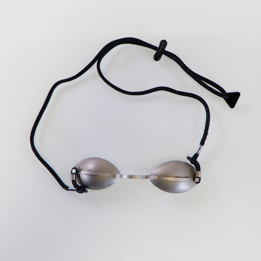 Laser Patient Safety Eye Shields Metal Eyewear Protection Goggles Glasses w/Band
