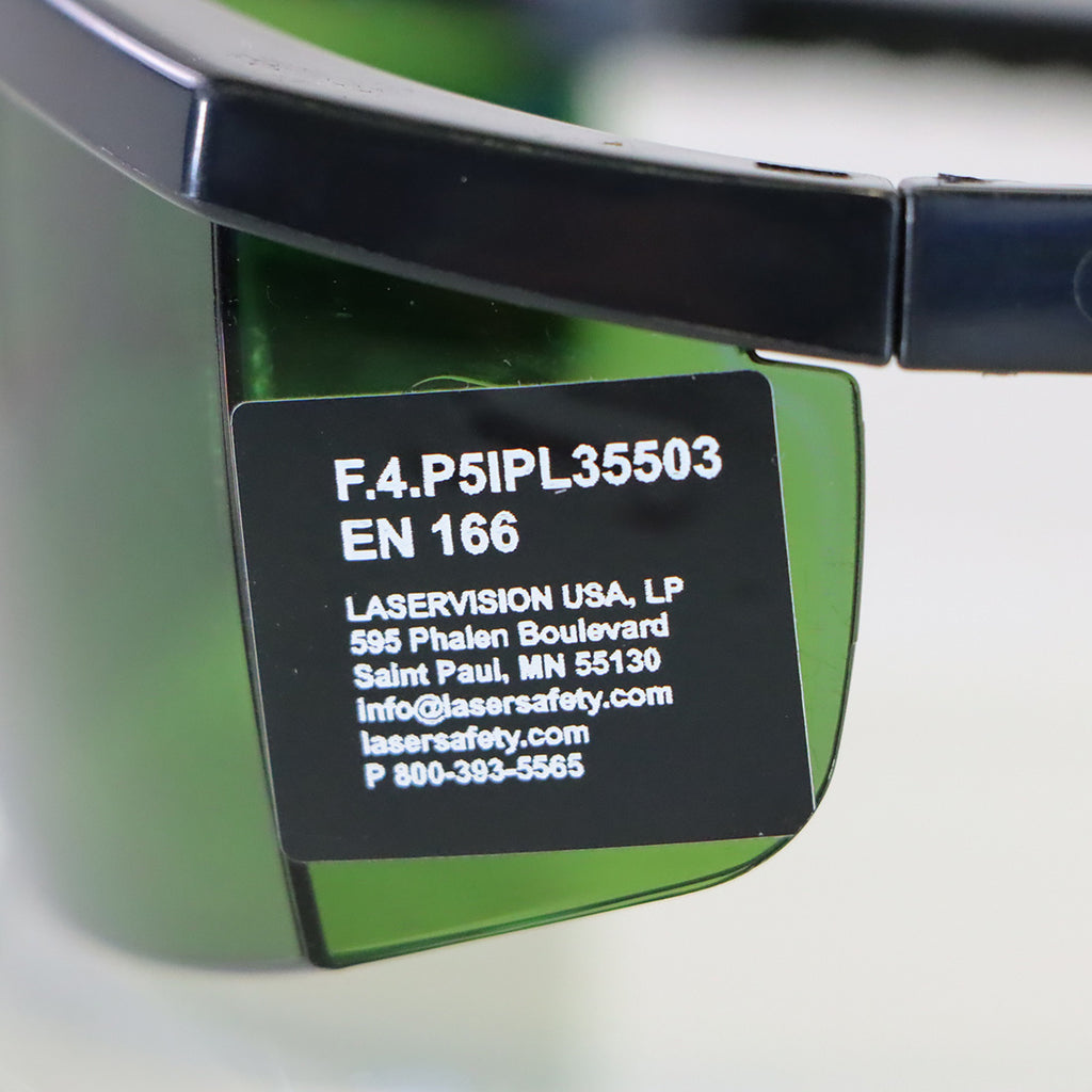 Palomar Starlux Icon Laser IPL Handpiece Operator Green Tint Safety Eye Glasses