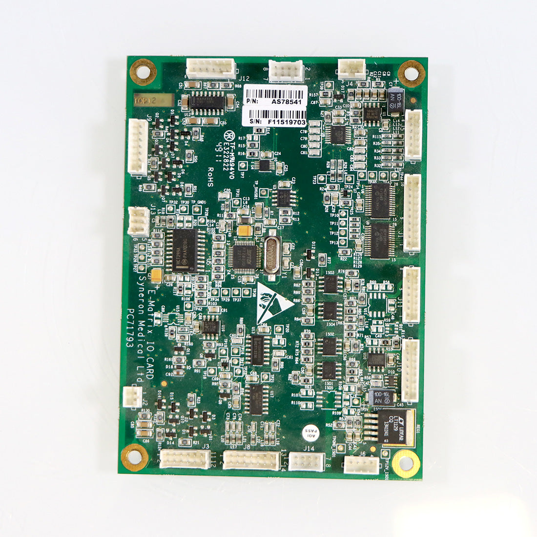 Syneron Medical E-Matrix I/O Card PC71793 AS78541 PCB Green Circuit Board Part