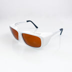 Innovative Optics PPE Laser Safety Glasses Orange / White 190-532 - 850-1064nm