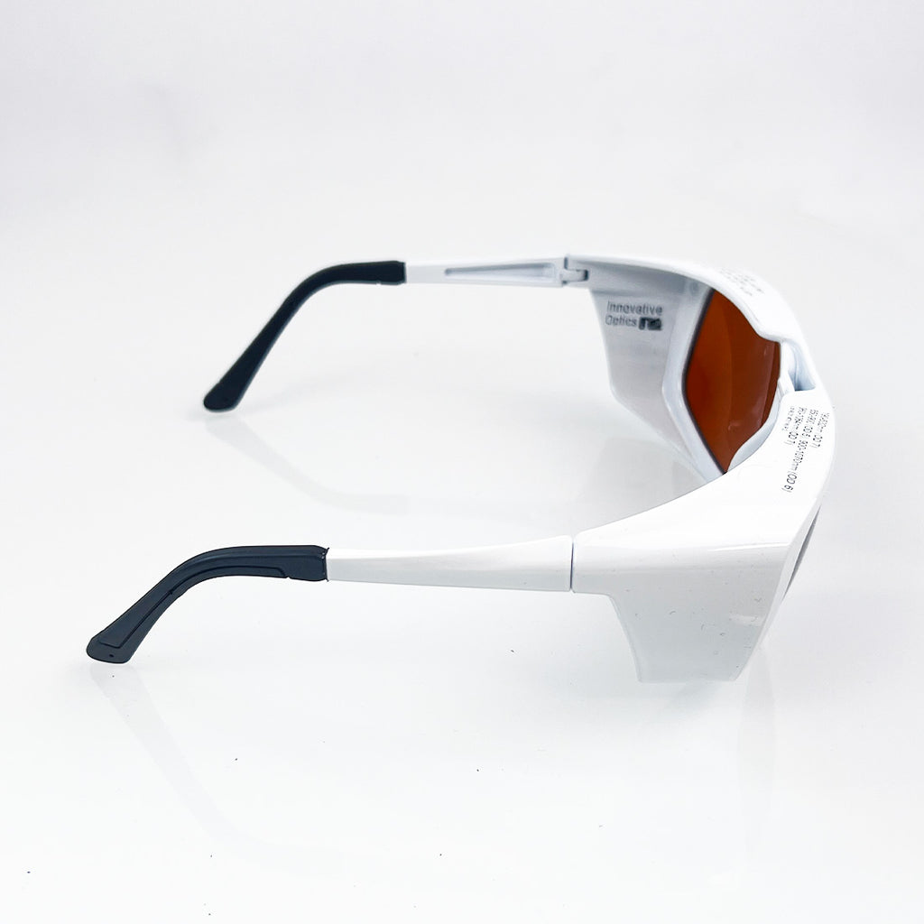 Innovative Optics PPE Laser Safety Glasses Orange / White 190-532 - 850-1064nm