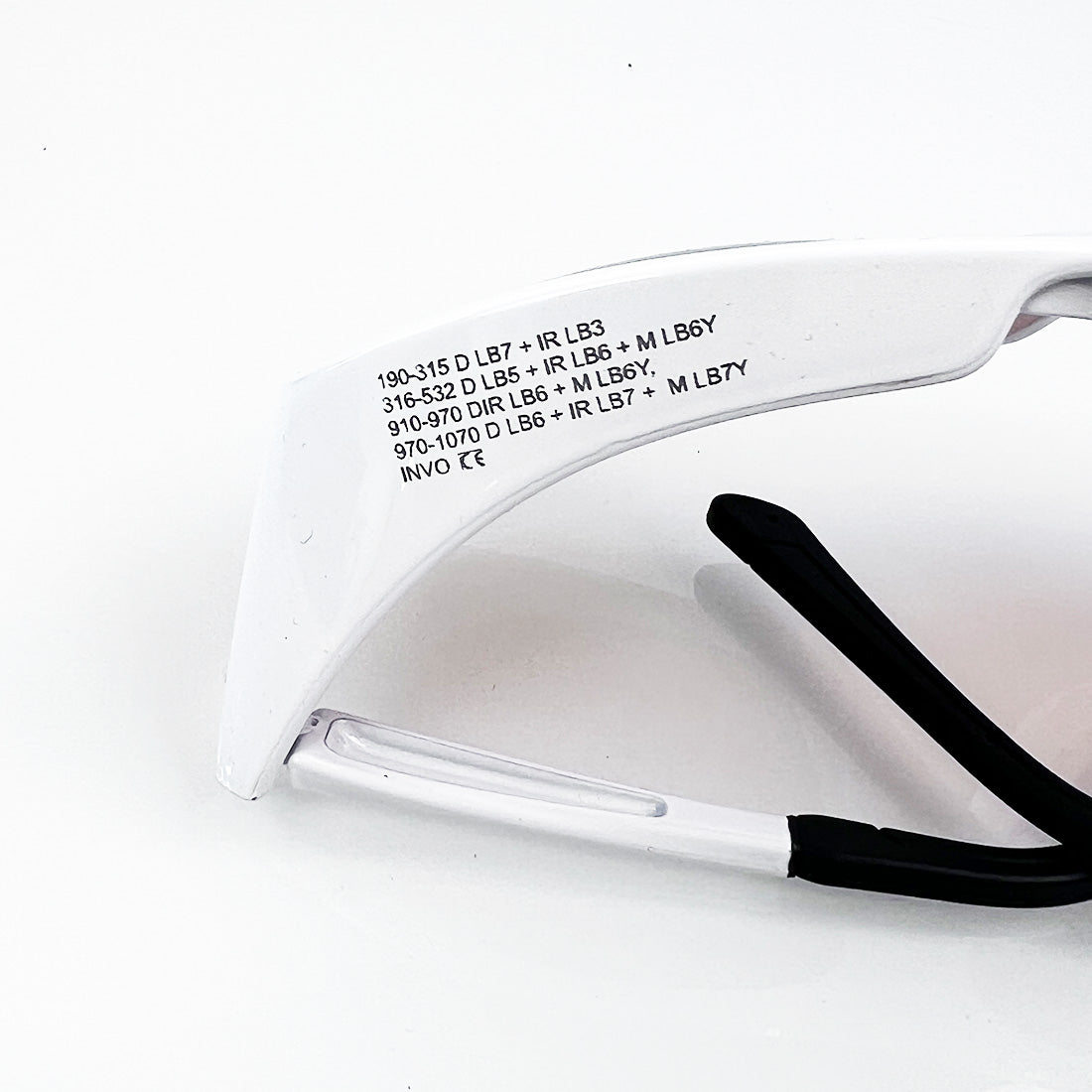 Innovative Optics PPE Laser Safety Glasses Orange / White 190-532 - 850-1064nm