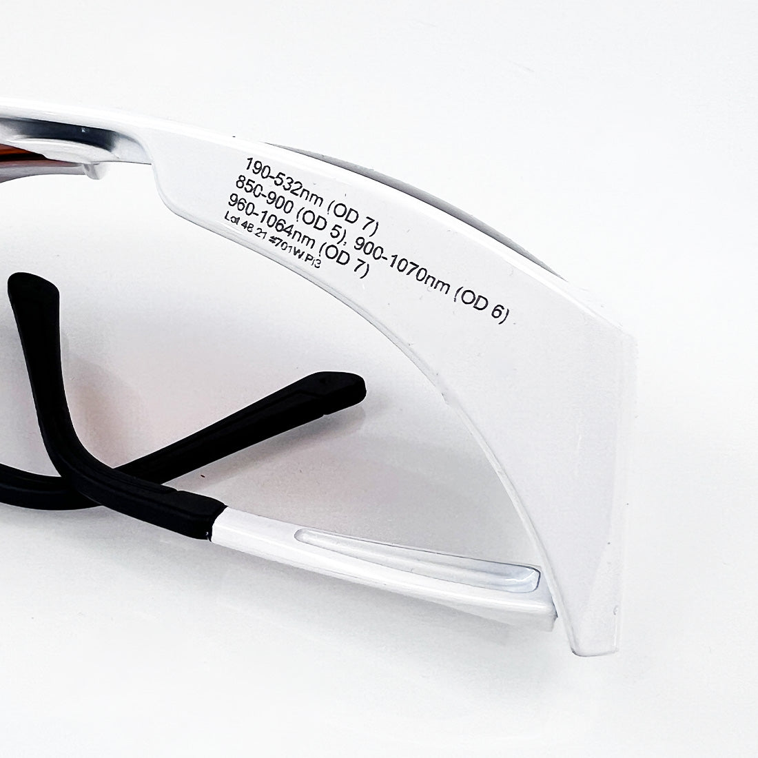 Innovative Optics PPE Laser Safety Glasses Orange / White 190-532 - 850-1064nm