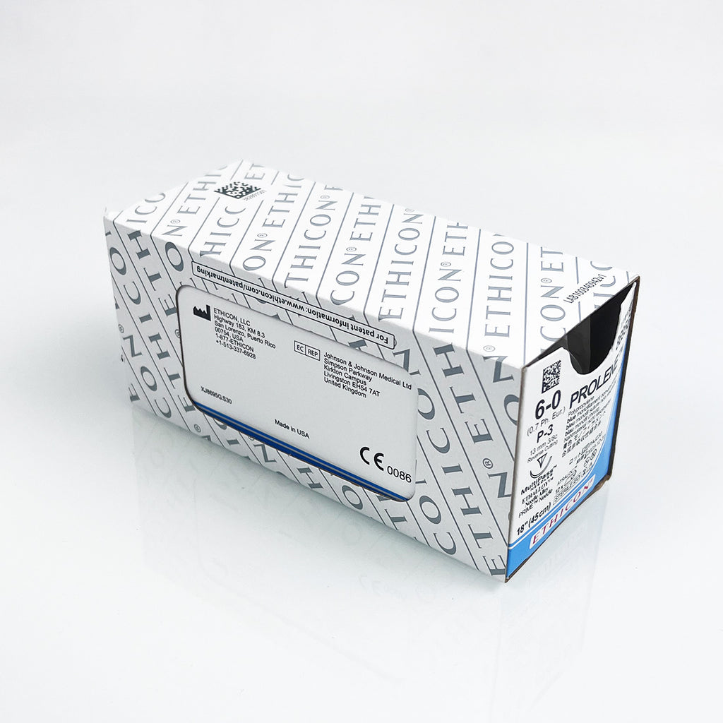 Ethicon Prolene Surgical Suture Polypropylene Prolene 6-0 18"/45cm 8695G x7 Pcs