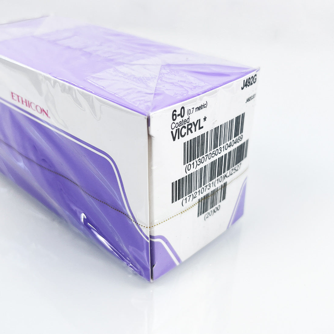 Ethicon Vicryl Undyed Braided 6-0 18"/45cm Suture J492G Reverse Cutting x12 pcs