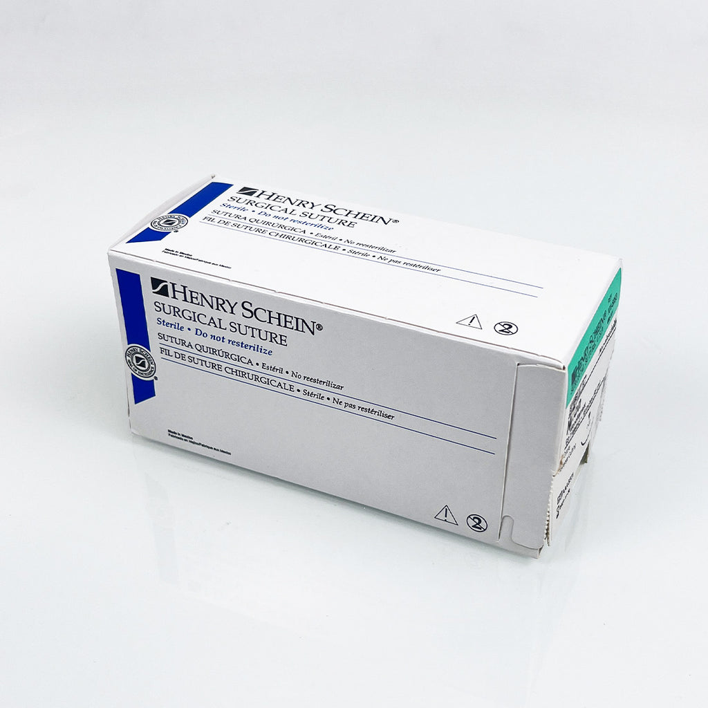 Henry Schein Surgical Suture Nylon Black Filament 6-0 18"/45cm Reverse Cutting