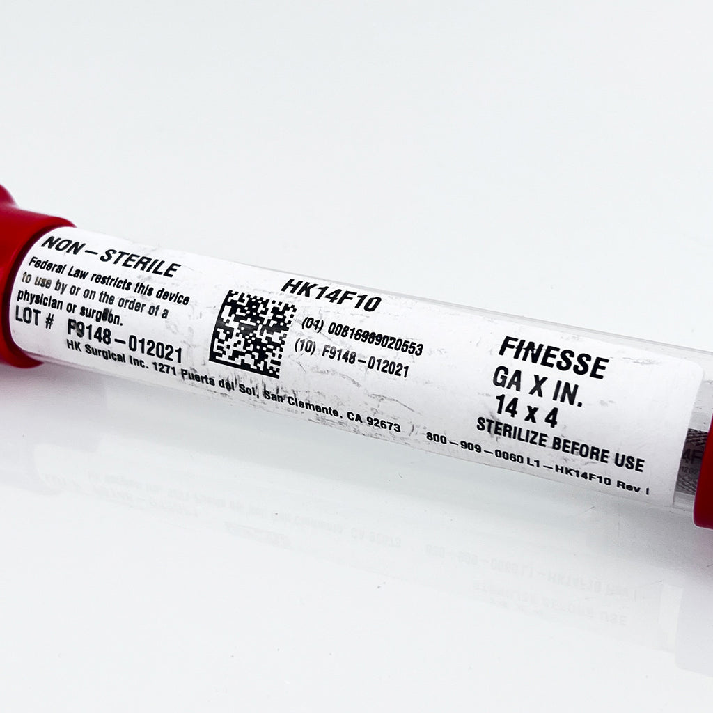 HK Surgical Finesse HK14F10 Non-Sterile Micro-Cannula 14-Gauge x 4in