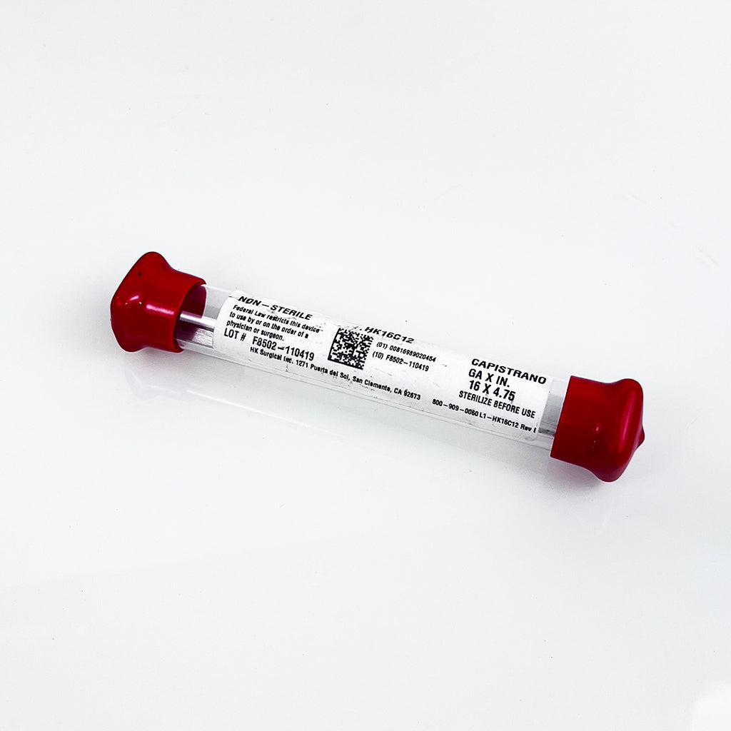 HK Surgical Capistrano HK16C12 Non-Sterile Micro-Cannula 16-Gauge x 4.75in