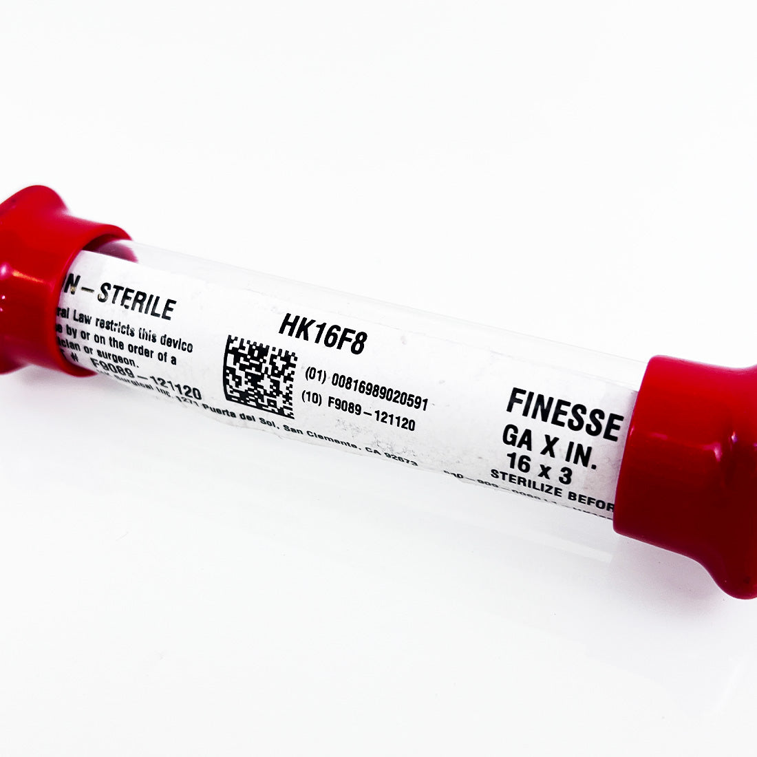HK Surgical Finesse HK16F8 Non-Sterile Micro-Cannula 16-Gauge x 3in