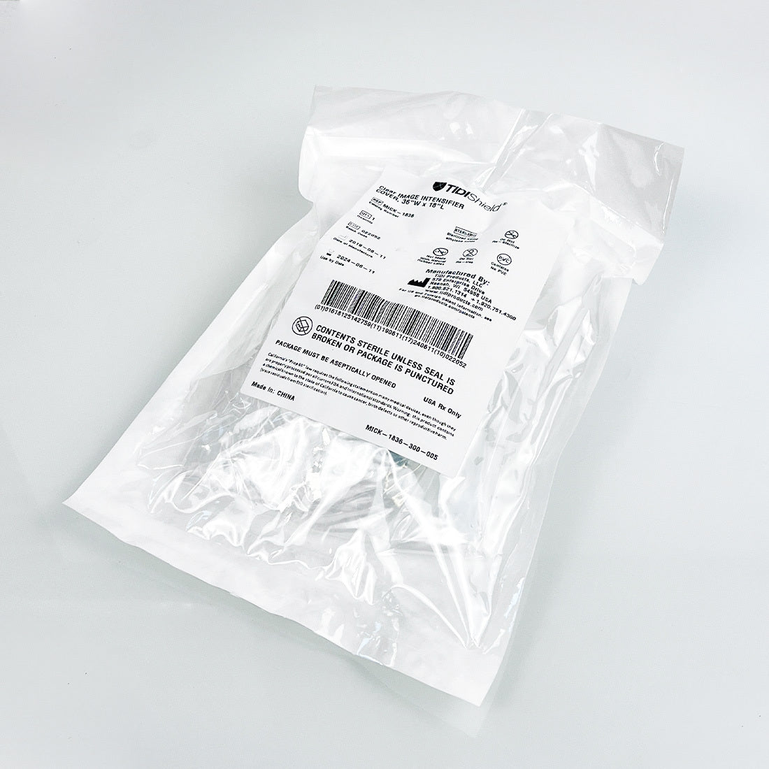 Tidi Shield Dome Bag 36in x 18in Clear Image Intensifier Cover MICK-1836 Single