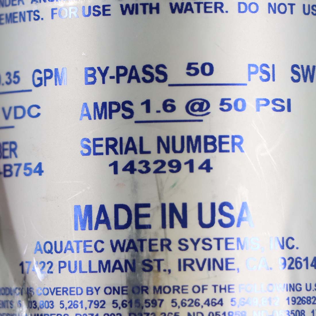 Coherent Star LightSheer Aquatec Demand / Delivery Pump DDP 5800 Part As-Is (C)