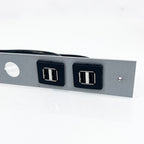 Edge System Hydrafacial MD USB Port Backing Metal Base Plate w/Wiring Pigtail