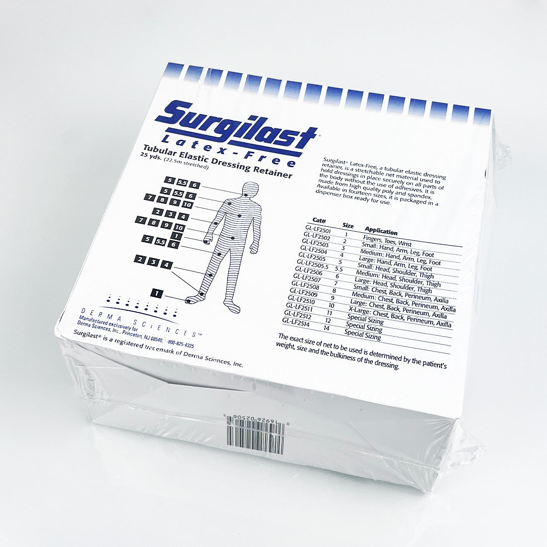 Surgilast Latex Free Tubular Elastic Dressing Retainer Size 7 GL-LF2507 25-Yards
