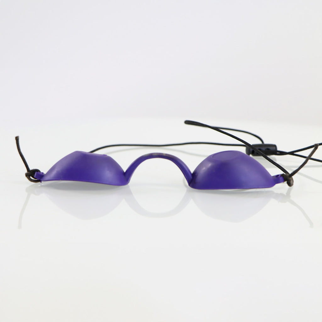 IPL Laser Patient Safety Goggles Plastic Eye Shields Purple Reusable Eyewear