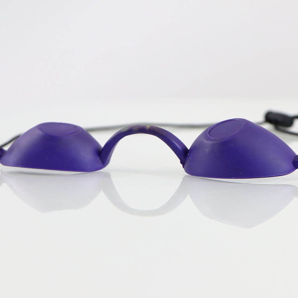 IPL Laser Patient Safety Goggles Plastic Eye Shields Purple Reusable Eyewear