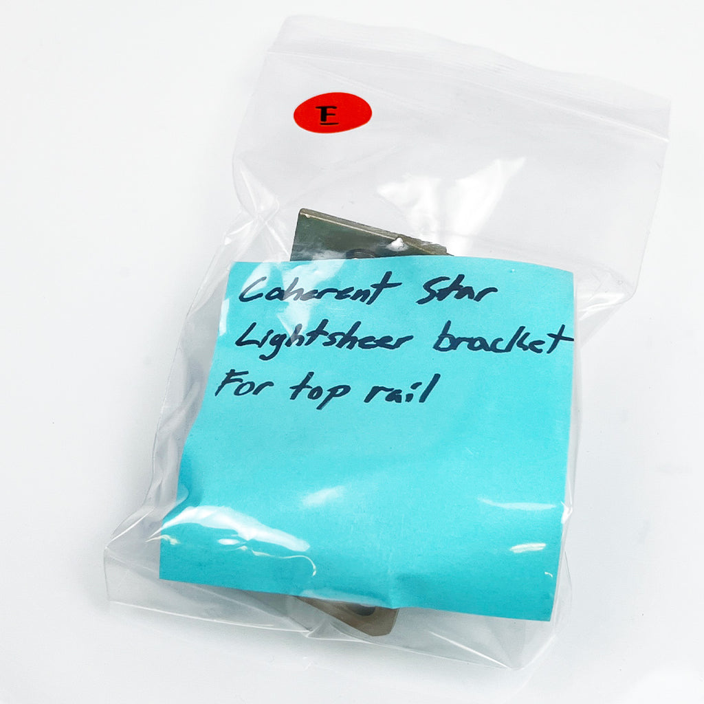 Coherent Lumenis Star Lightsheer System Parts Top Rail Support Bracket Metal E