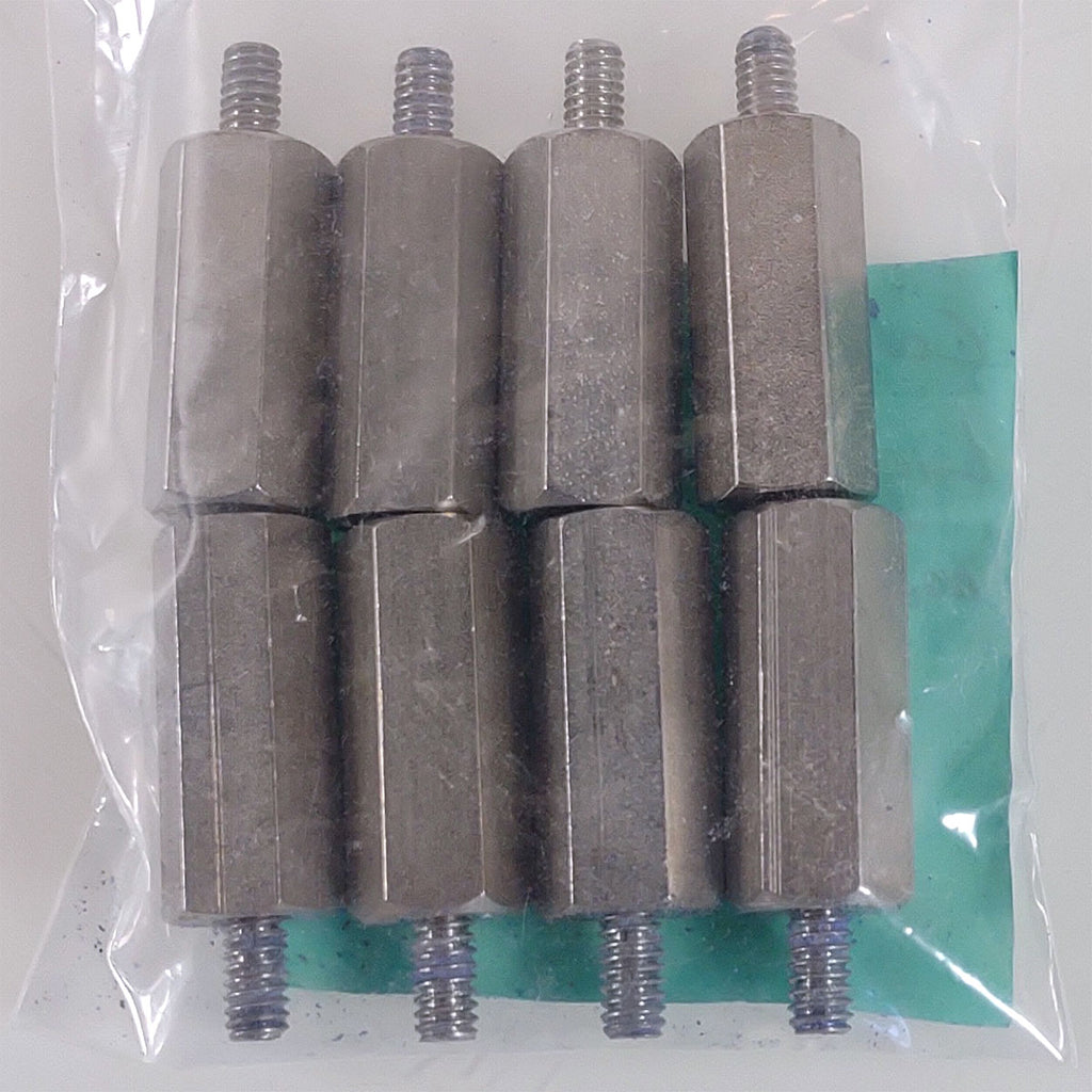 Coherent Lumenis Star Lightsheer Parts Large Metal Spacers Threaded Stackable x8