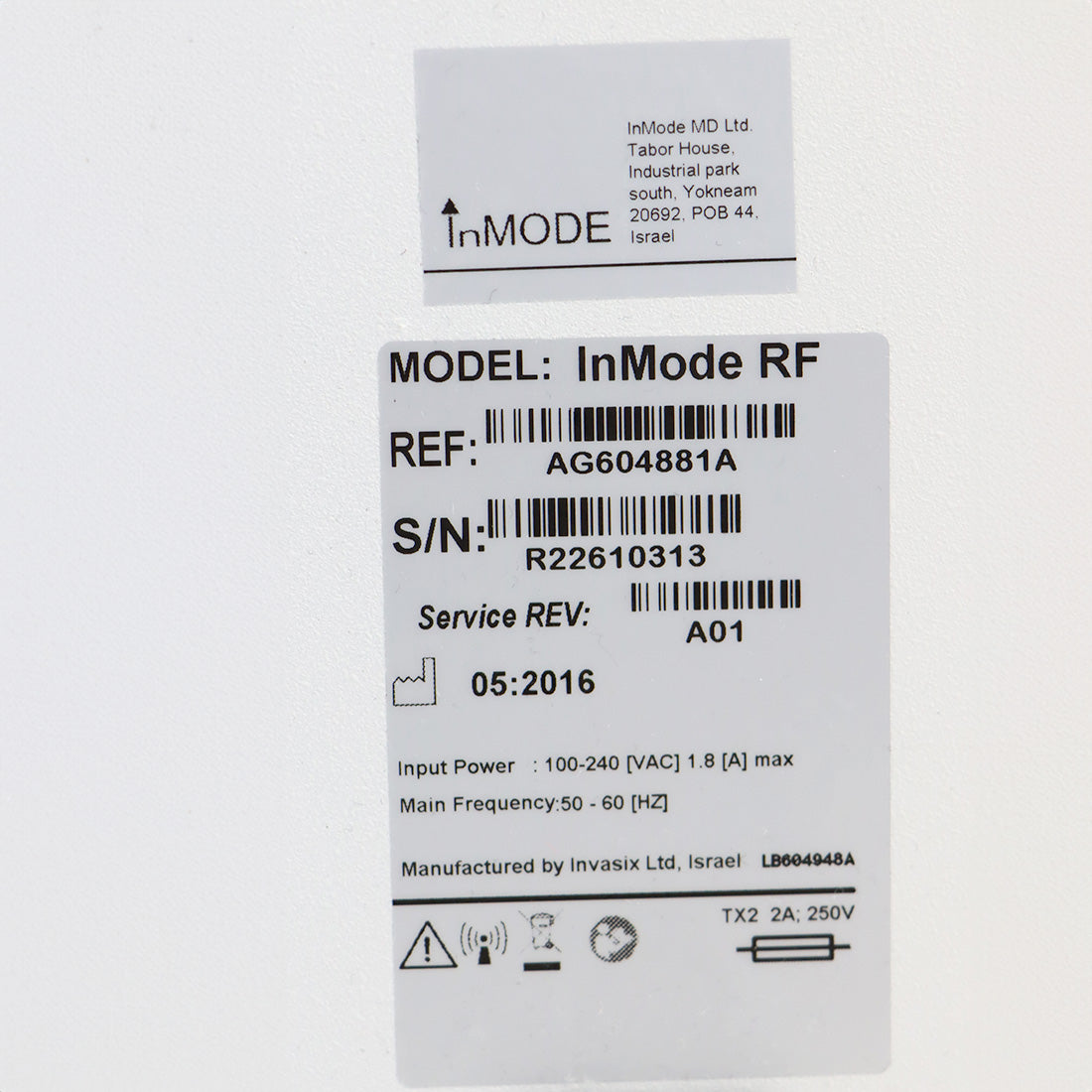 2016 Invasix InMode RF RadioFrequency MiniFX Cellulite Reduction Dimpled Skin