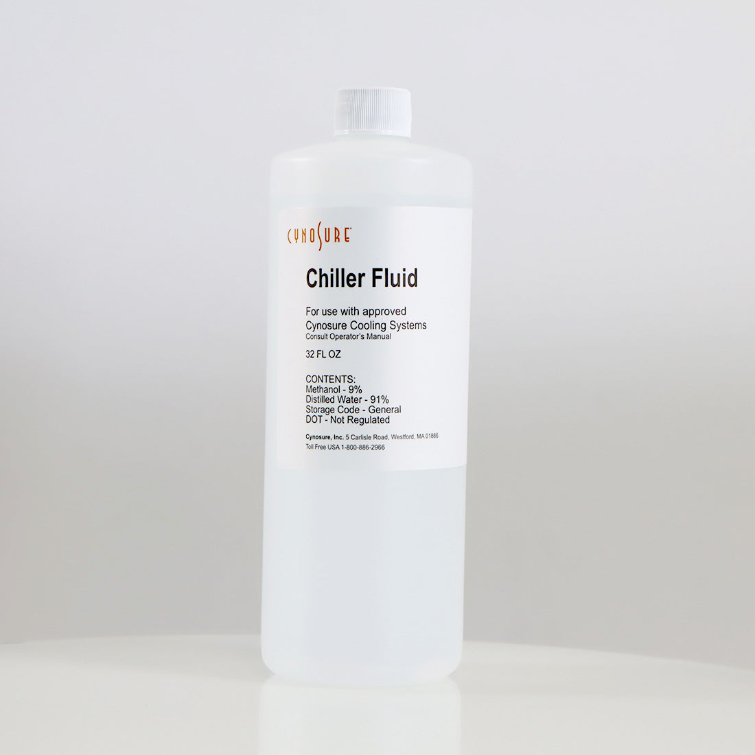Cynosure Laser Chiller Fluid Bottle Cooling Liquid 32oz Liquid Coolant 1812-0002