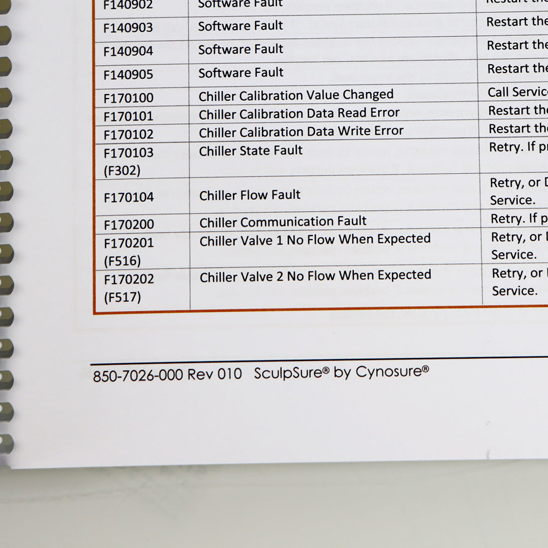 Cynosure SculpSure Laser Operators Manual User Guide Treatment Operation Book