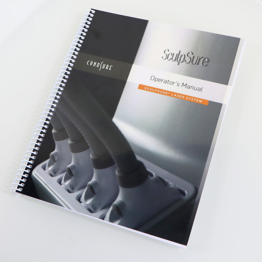 Cynosure SculpSure Laser Operator Manual User Guide Treatment Operation Book