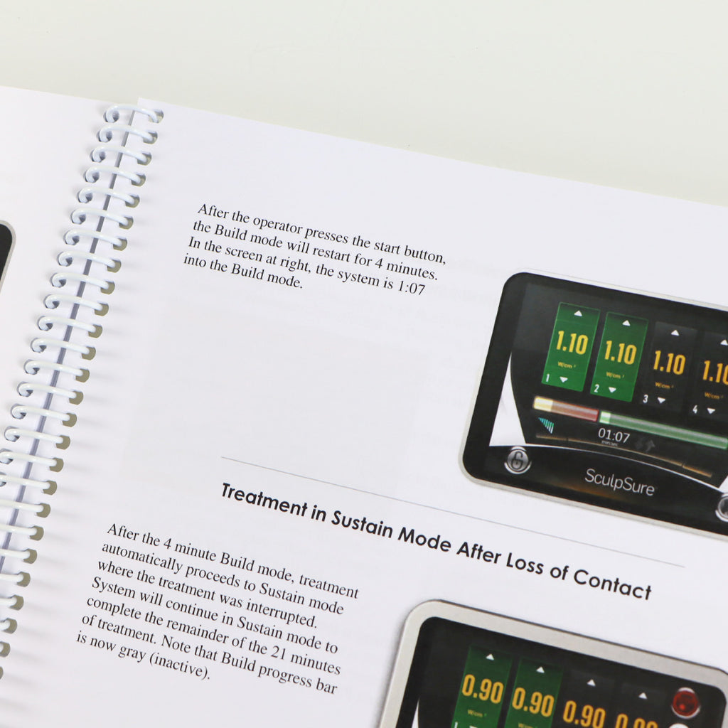 Cynosure SculpSure Laser Operator Manual User Guide Treatment Operation Book