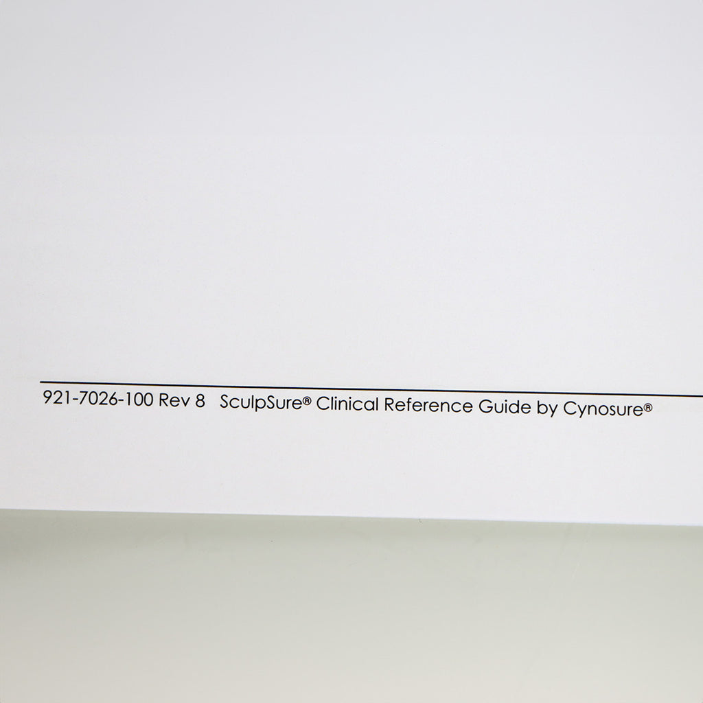 Cynosure SculpSure Diode Laser Clinical Reference Guide Training Treatment 68 Pg