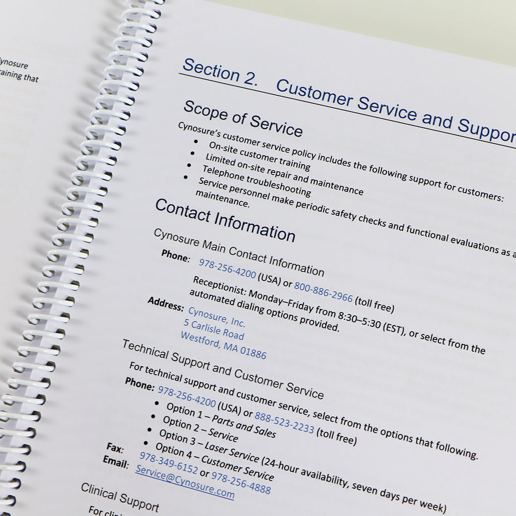 Cynosure TempSure RadioFrequency Clinical Reference User Operator Guide 113 Pgs
