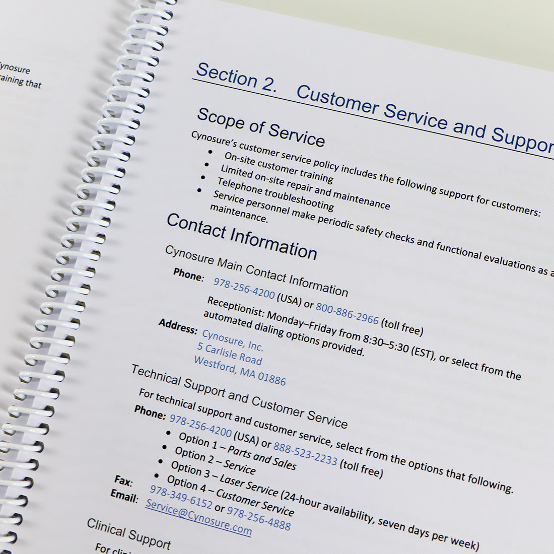 Cynosure TempSure RadioFrequency Clinical Reference User Operator Guide 115 Pgs