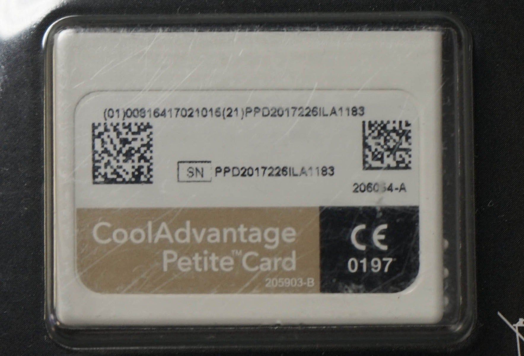 Zeltiq CoolSculpting CoolAdvantage Petite Gold Card BRZ-CD4-140-001 x1 Left