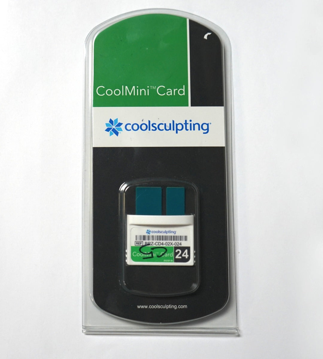 Zeltiq CoolSculpting CoolMini BRZ-CD4-02X-001 Green Treatment Card x8 Cycles