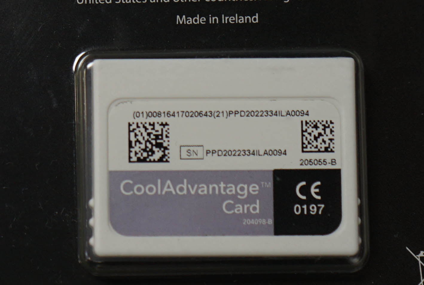 Zeltiq CoolSculpting CoolAdvantage Purple Card BRZ-CD4-160-001 2022 x21 Cycles