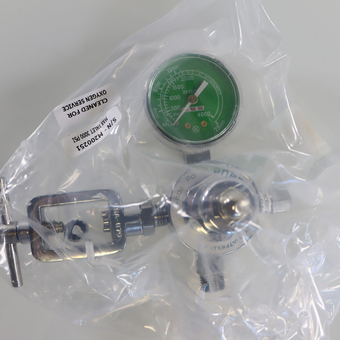 Parker Porter Medical Oxygen Preset Regulator Valve 7021 3000 PSI Max Inlet