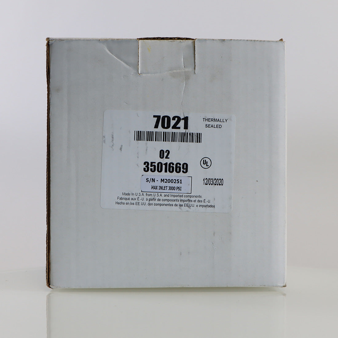 Parker Porter Medical Oxygen Preset Regulator Valve 7021 3000 PSI Max Inlet