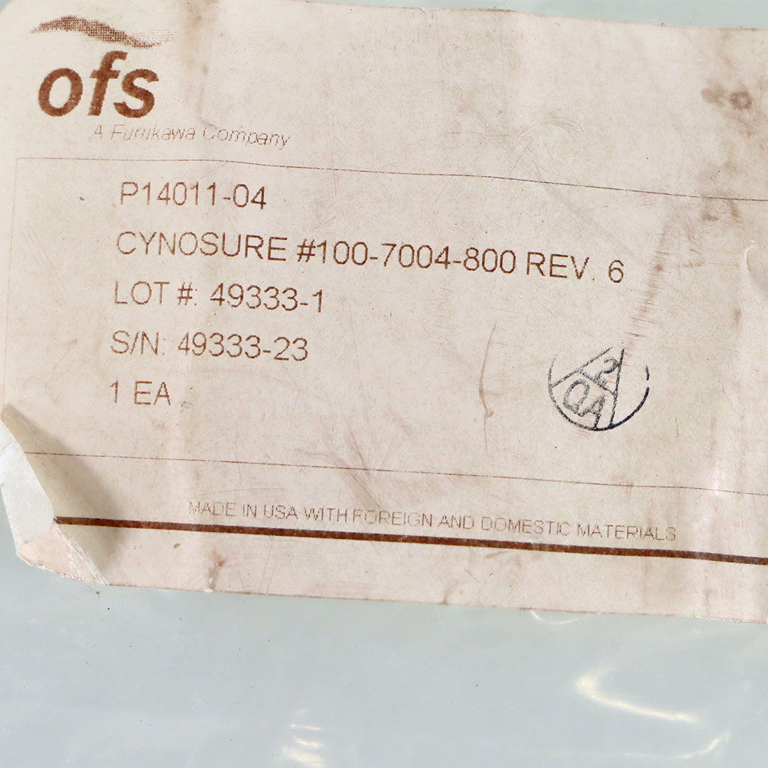 Cynosure Affirm Laser Nd Yag 100-7004-800 100-1405-000 Fiber Data Cable 1320 +