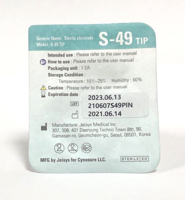 Cynosure Potenza RF S-49 Microneedling Tip 100-7043-053 EXP 06/13/2023 (x1 Tip)