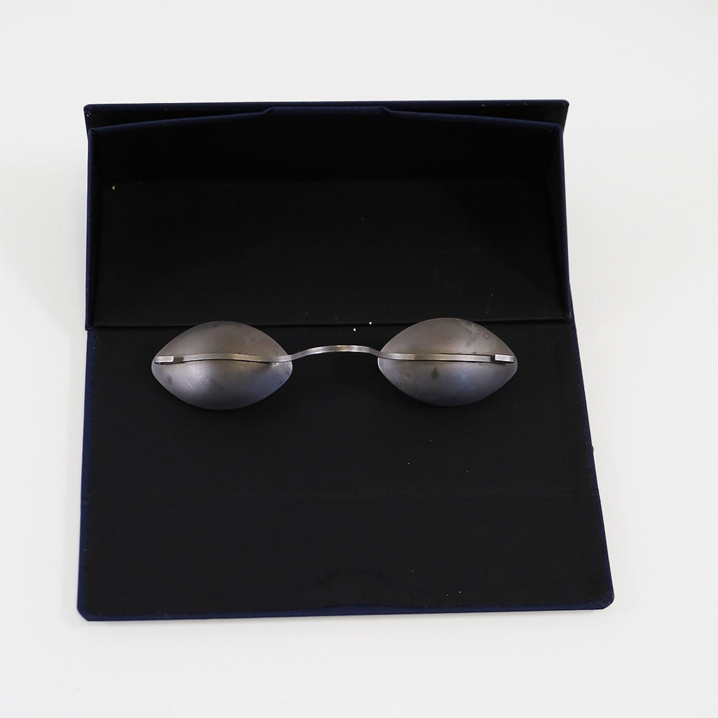 IPL Laser Metal Patient Eye Protection Shields Goggles Eyewear Glasses w/Case